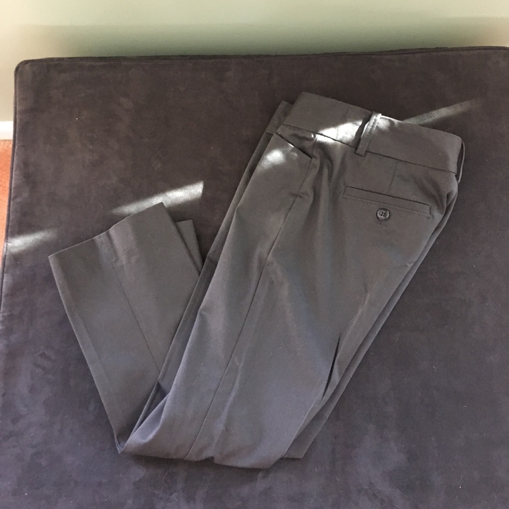 The Limited cropped charcoal trousers size o